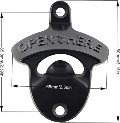 Wall Mounted Bottle Opener, Bulk Post Mount Soda Cap Opener - Image 5