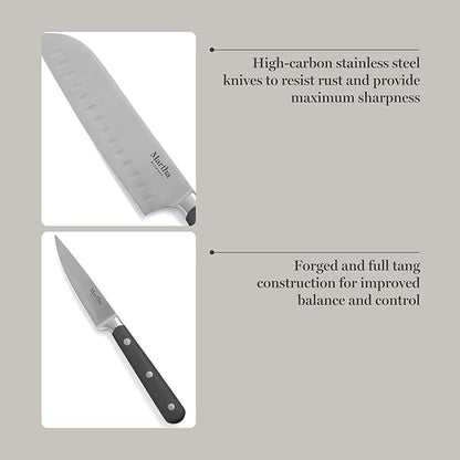 MARTHA STEWART Eastwalk 14 Piece High Carbon Stainless Steel Cutlery Knife - Image 4