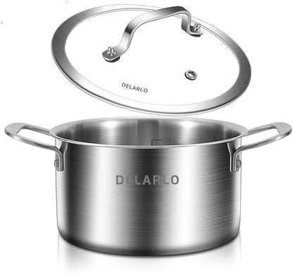 DELARLO Whole Body Tri-ply Stainless Steel Stock Pot - Image 4