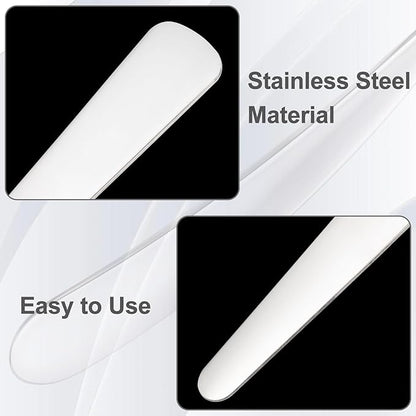 Pndeyo 3pcs Mini Stainless Steel Makeup Spatula, Reusable Cosmetic Cream - Image 3