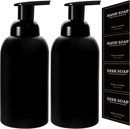 rejomiik 2 Pack Foaming Thick Glass Foam Hand Soap Dispenser by rejomiik