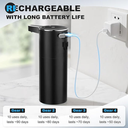 2 Pack Automatic Soap Dispenser: 13.52oz/400ml Wall Touchless Liquid - Image 7