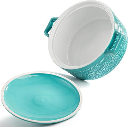 Elsjoy 2 Quart Round Ceramic Casserole Dish - Image 3