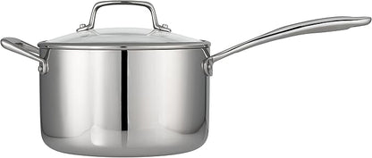 Tramontina Tri-Ply Clad Stainless Steel 4-Quart Sauce Pan - Image 2