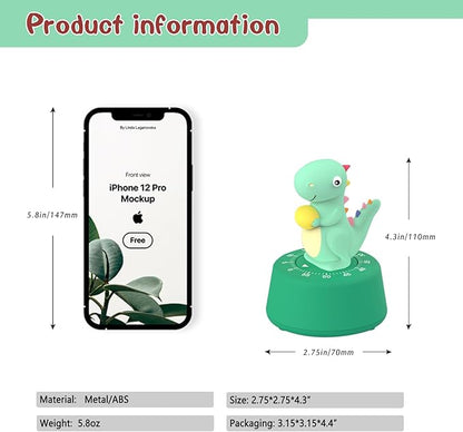 ELE DEPI 60 Minutes Mechanical Kitchen Timer, Cute Dinosaur Timer - Image 6