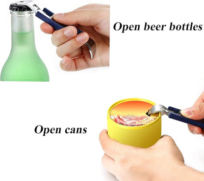 3 Pieces Magnetic Bottle Openers Can Opener Classic Beer Opener Stainless Steel - Image 3