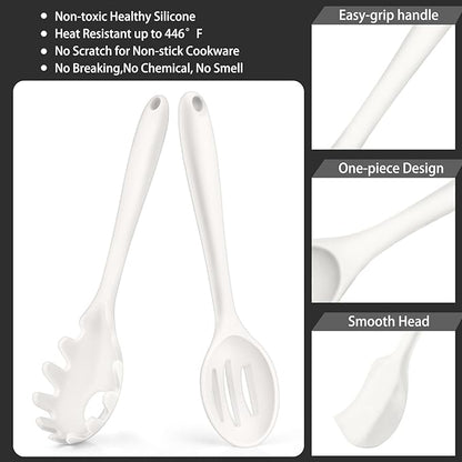 P&P CHEF Silicone Cooking Utensils Set of 7, Heat-proof Kitchen Utensils Set - Image 3