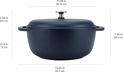 Amazon Basics Enameled Cast Iron Dutch Oven Pot - Image 4