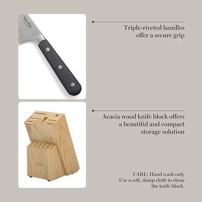 MARTHA STEWART Eastwalk 14 Piece High Carbon Stainless Steel Cutlery Knife - Image 5