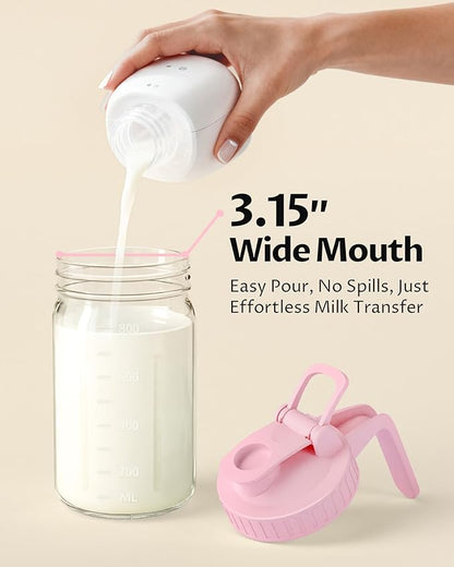 2-Pack 32oz Breast Milk Pitcher – Airtight, Leak-Proof Lids, Easy Pour Spout - Image 4