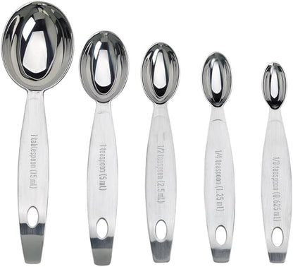 Cuisipro Stainless Steel Measuring Spoon Set Silver - Image 3