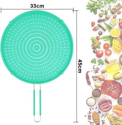 Splatter Screen for Frying Pan, Grease Splatter Guard, Heat-Resistant Splatter - Image 2