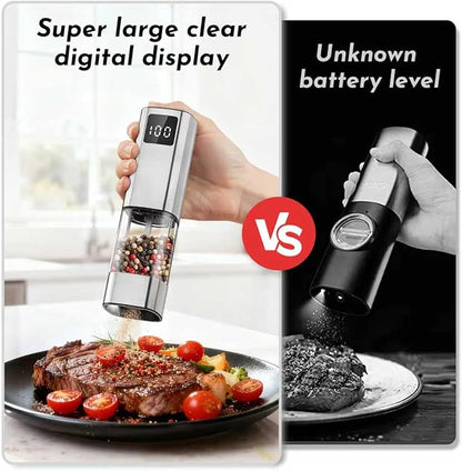 Upgraded Larger Capacity Electric Salt and Pepper Grinder Set Rechargeable - Image 2