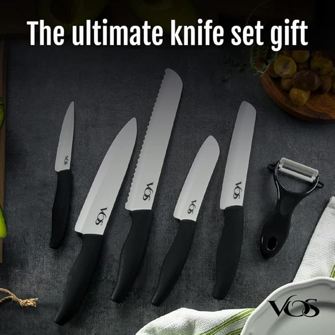 Vos Ceramic Knife with Peeler, Knives Set - Image 6