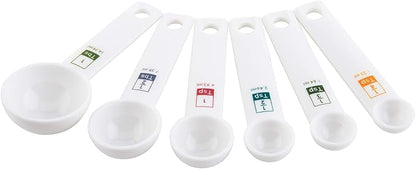 Fox Run 6-Piece Plastic Measuring Spoon Set White, 1.6 x 9 x 3 inches - Image 8