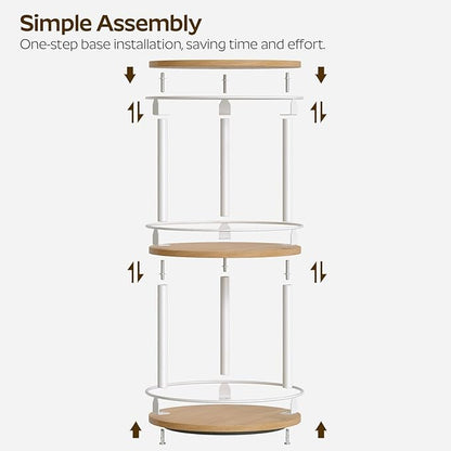 YATINEY 3-Tier Lazy Susan Organizer, Rotating Spice Rack, Spinning Organizer - Image 4