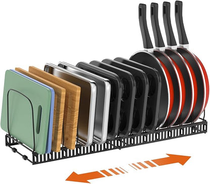 Housolution Cutting Board Organizer Rack, Expandable Baking Tray and Cookie by Housolution