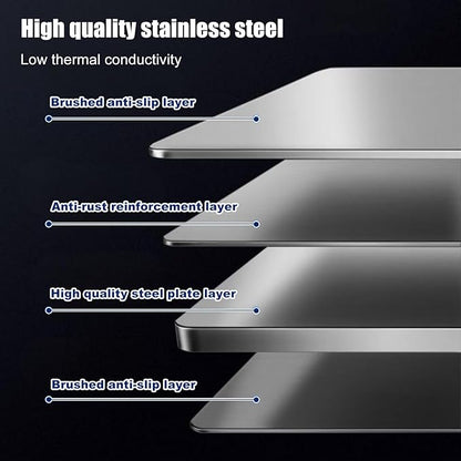 4 Sided Splatter Guard, Foldable Stainless Steel Oil Splatter Screens - Image 6