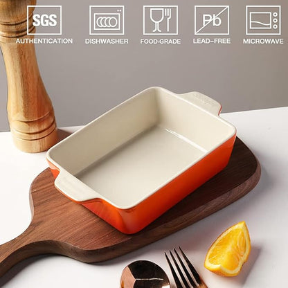 Sweejar Ceramic Baking Dish, Rectangular Small Baking Pan - Image 2
