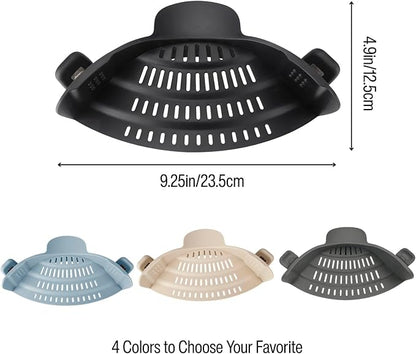 Silicone Pot Strainer, Emptycolor Adjustable Clip On Strainer - Image 2