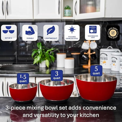WHYSKO® Stainless Steel Mixing Bowls - Image 2