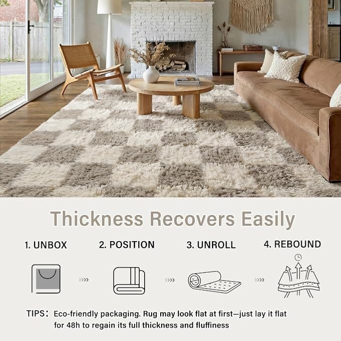PureCozy Modern Rug 5x8 for Living Room - Image 4