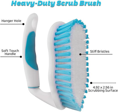 3 Pack Scrub Brush Set, Heavy-Duty Scrub Scrubbing Brushes - Image 3