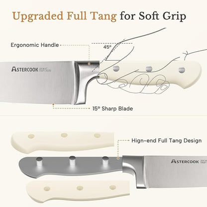 Knife Set, Astercook Kitchen Knife Set - Image 2