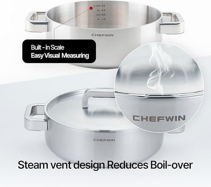 316 Stainless Steel 3.8 Quart Brazier - Image 7