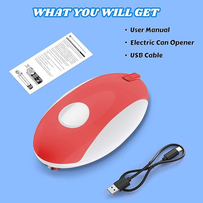 USB Rechargeable Electric Can Opener – Battery Operated, One Touch Automatic - Image 7