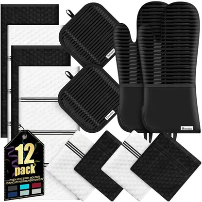 Oven Mitts Kitchen Towels and Dishcloths by KacNacPro