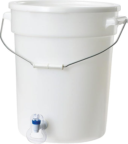 Beverage Dispenser White BPA Free Polypropylene 6 Gallon - Image 2