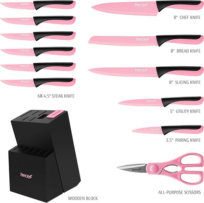 hecef 13 Pieces Kitchen Knife Set - Image 6
