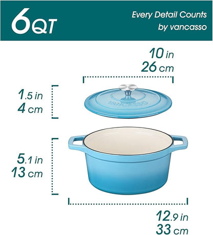 vancasso 6 QT Enameled Cast Iron Dutch Oven - Image 2