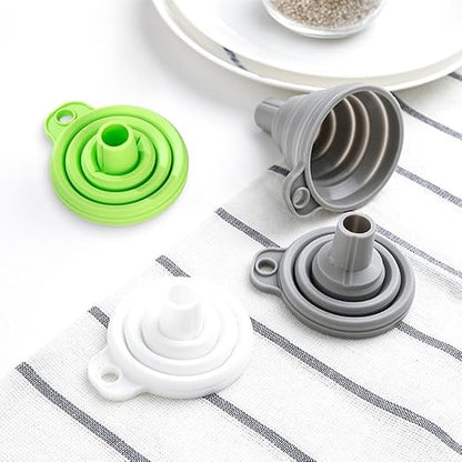 6 Pack Kitchen Funnel Set, 2025 New Food Funnel Silicone Collapsible Funnels - Image 7