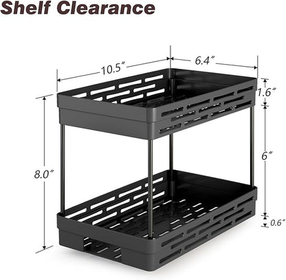 Pull Out Spice Rack Organizer for Cabinet, 2 Pack Widen Slide Out Spice Racks - Image 4