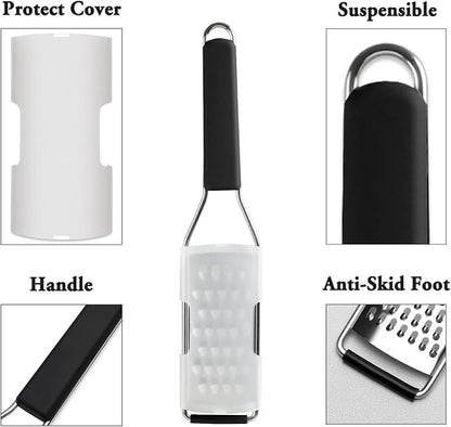 Cambom Cheese Grater Vegetable Shredder & Citrus Zester Lemon Zester - Image 3