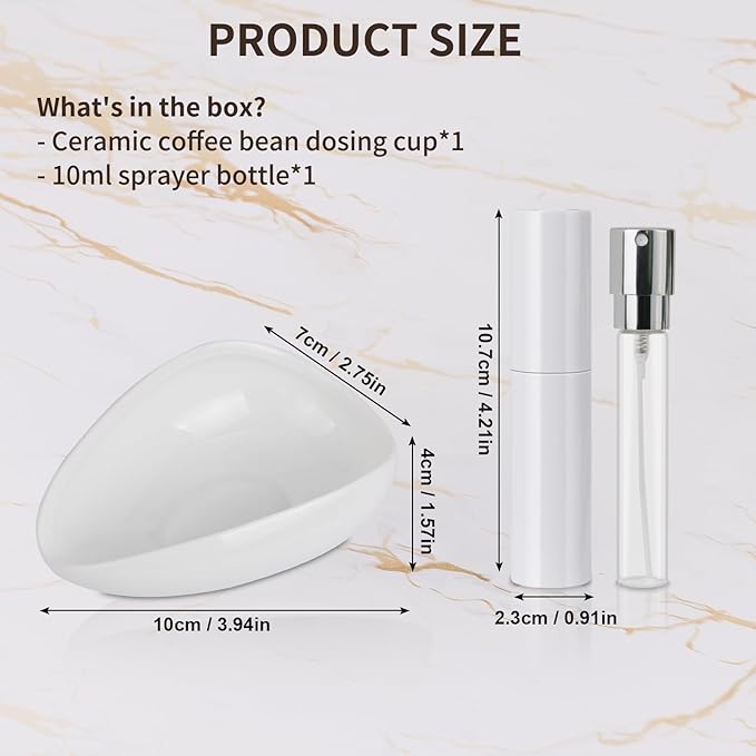 Coffee Bean Dosing Cup and Spray Bottle Kit - Image 3