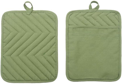 Anyi Heat Resistant Pot Holders, Cotton Hot Pads - Image 3