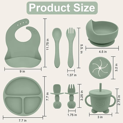 Silicone Baby Feeding Set | Baby Led Weaning Supplies Includes Suction Bowls - Image 6