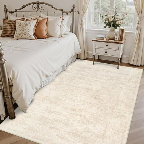 3x5 Area Rugs for Living Room: Vintage Boho Neutral Washable Rug Indoor Soft - Image 2