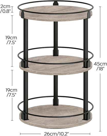 YATINEY Spice Rack, 3-Tier Turntable Organizer, Rotating Spice Rack Organizer - Image 7