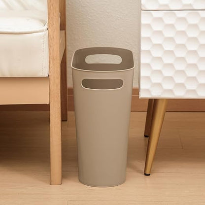 rejomiik Small Trash Can, Slim Garbage Can Plastic Waste Basket - Image 3