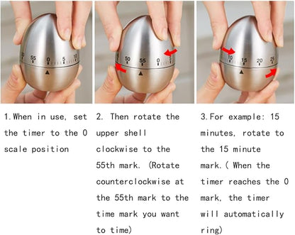 Cute Tomato Shape 360 Degree Rotating Kitchen Cooking Timer Kitchen Craft - Image 6