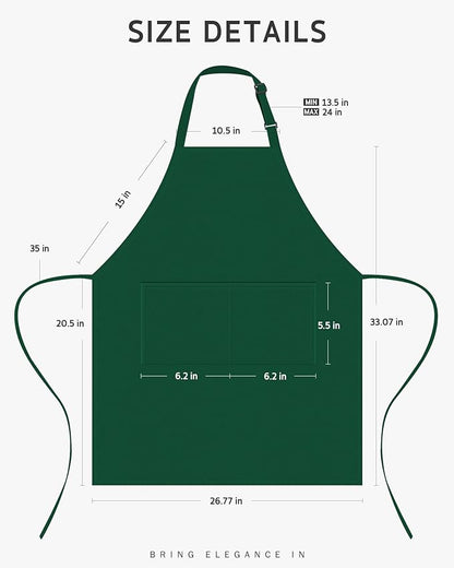 Syntus Chef Apron for Men Women Kitchen Cooking Apron - Image 2