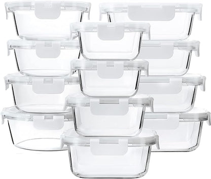 24-Piece Glass Food Storage Containers by MMCIRCO
