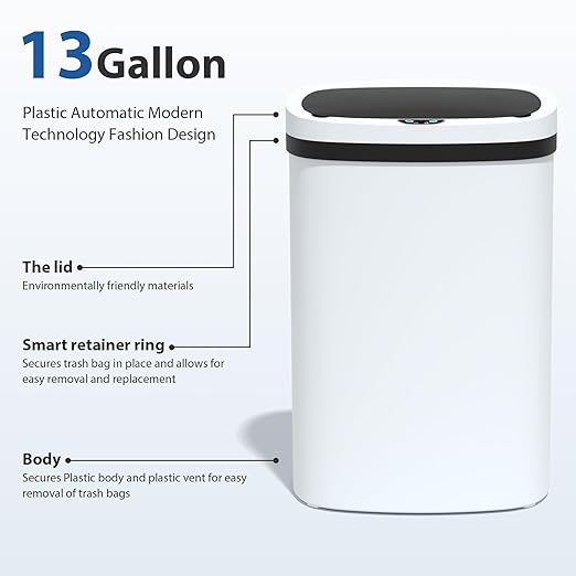 13 Gallon/50 L Kitchen Trash Can - Image 5