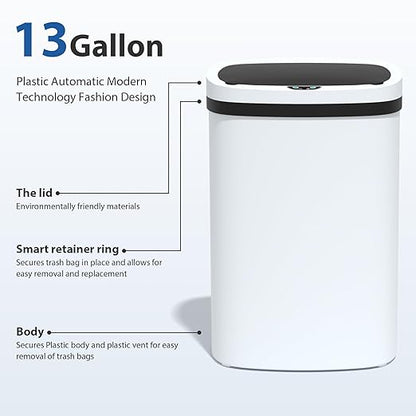 13 Gallon/50 L Kitchen Trash Can - Image 5