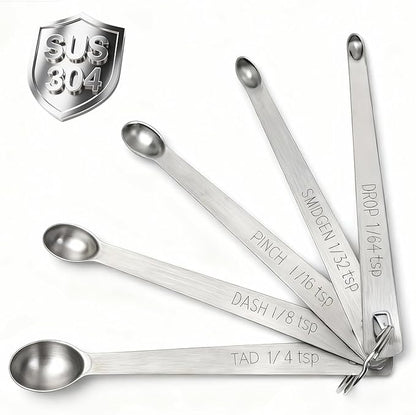 Mini Measuring Spoons Set, 18/8 Stainless Steel Teaspoon by BERYLER
