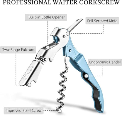 HYZ 2-Pack Wine Opener Waiter Corkscrew, Professional Wine Key - Image 2
